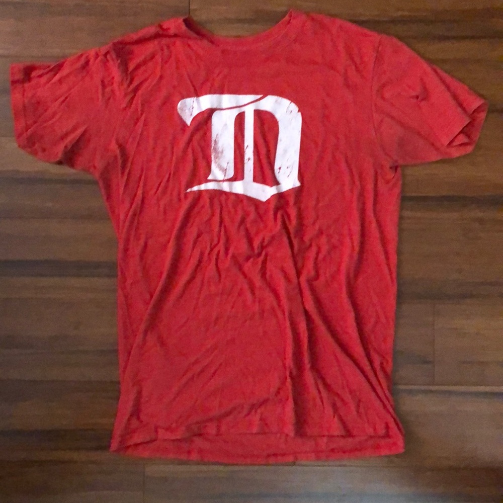 MENS NHL DETROIT RED WINGS FANATICS SHIRT MEDIUM (M)